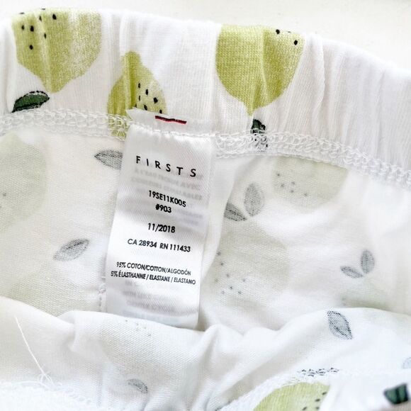 Petit Lem Baby Outfit Gray Green Fresh Limes T-shirt Shorts Size 6 Months - Picture 5 of 5